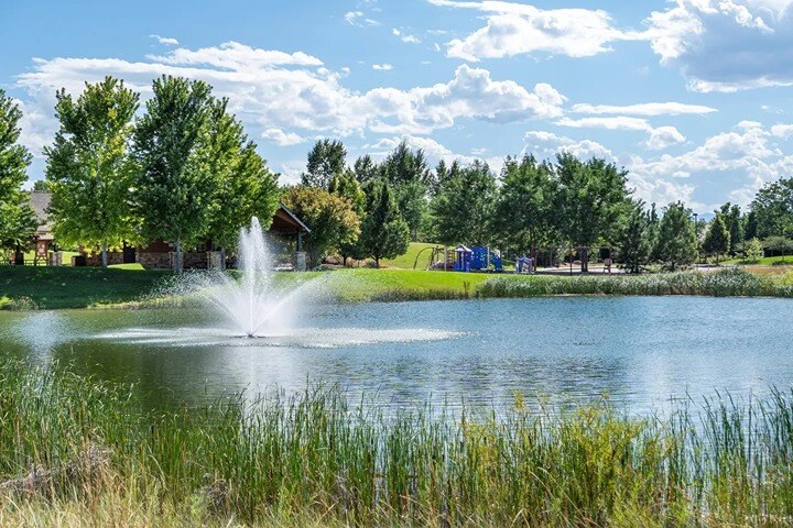 new homes for sale in denver. A river in denver surrounded by trees. FICKEL FARMS-Denver, CO