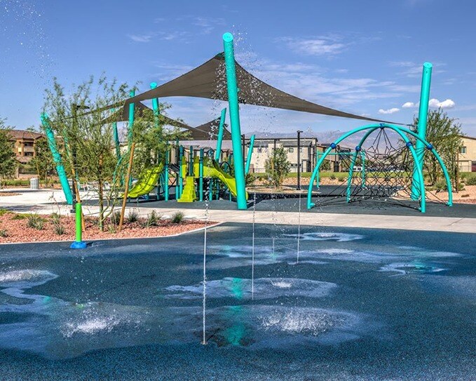 new homes for sale in north las vegas. A splash pad. JUNO POINTE Las Vegas,NV.