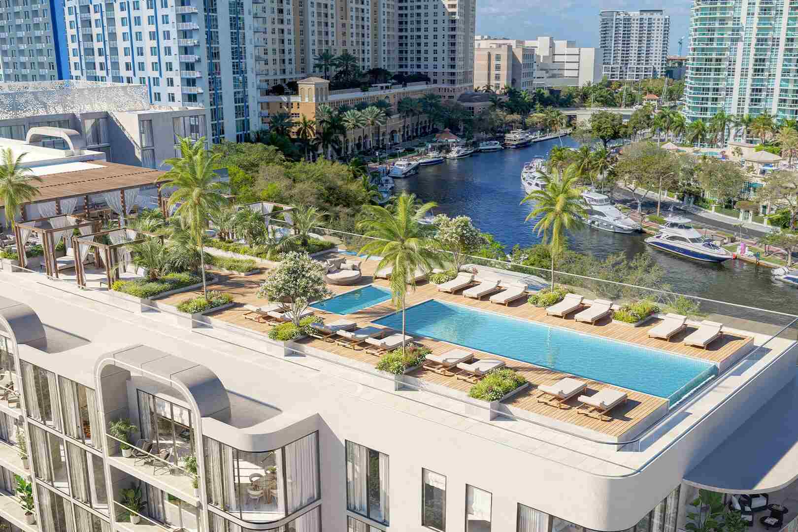 New homes in fort lauderdale. Sixth & Rio - Fort Lauderdale, FL. A condo in fort lauderdale in front of a waterway and other buildings.