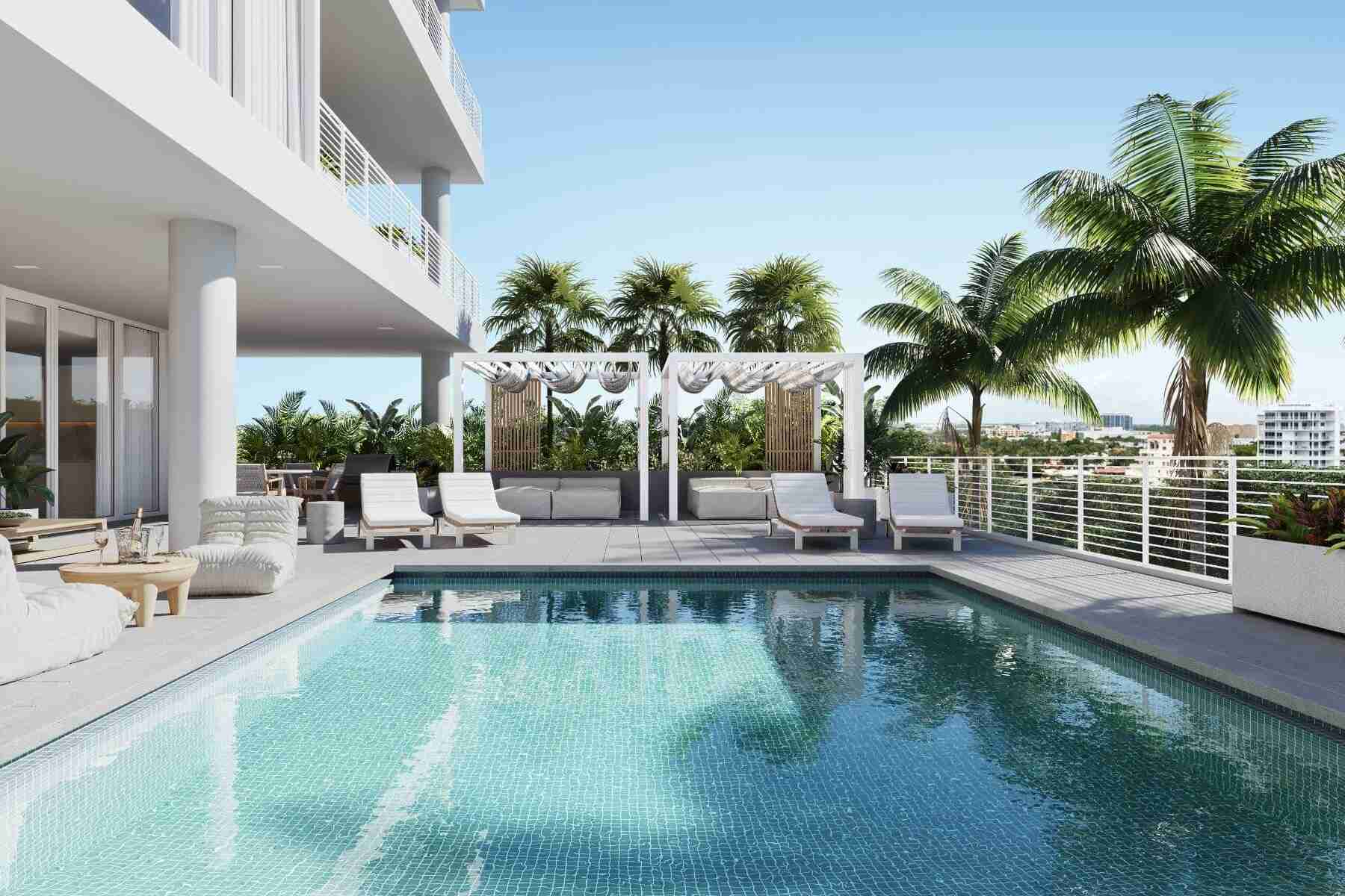 New homes in fort lauderdale. The Terraces - Fort Lauderdale, FL. A pool surrounded by palm trees at a luxury condo in fort lauderdale.